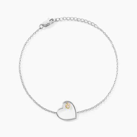 Bracelet Cleane Or Jaune Argent Blanc Oxyde De Zirconium - Bracelets cha&icirc;nes Femme | Marc Orian