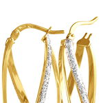 Cr&eacute;oles Merilyn Or Bicolore - Cr&eacute;oles Femme | Marc Orian