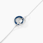 Bracelet Grizzel Argent C&eacute;ramique Oxyde - Bracelets Anneaux Entrelaces Femme | Marc Orian