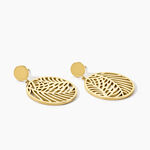 Boucles D'oreilles Pendantes Acier Dor&eacute; Jami - Pendantes Femme | Marc Orian