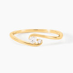 Bague Serenya  Or Jaune Diamant Synth&eacute;tique - Solitaires Femme | Marc Orian