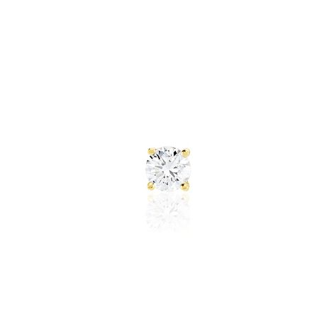 Boucle D'oreille Puce Unitaire Victoria Or Jaune Diamant - Puces Famille | Marc Orian