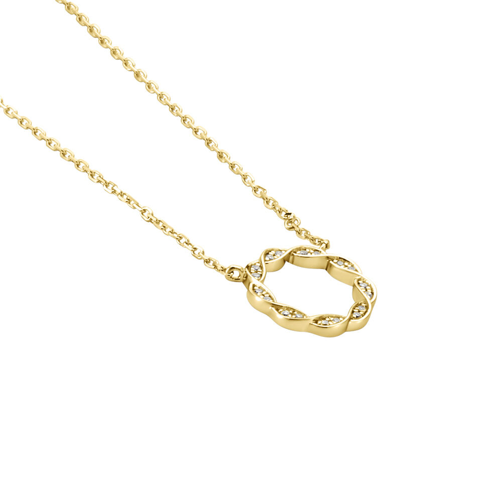 Collier Or Jaune Adino Diamants - Colliers avec pierres Femme | Marc Orian