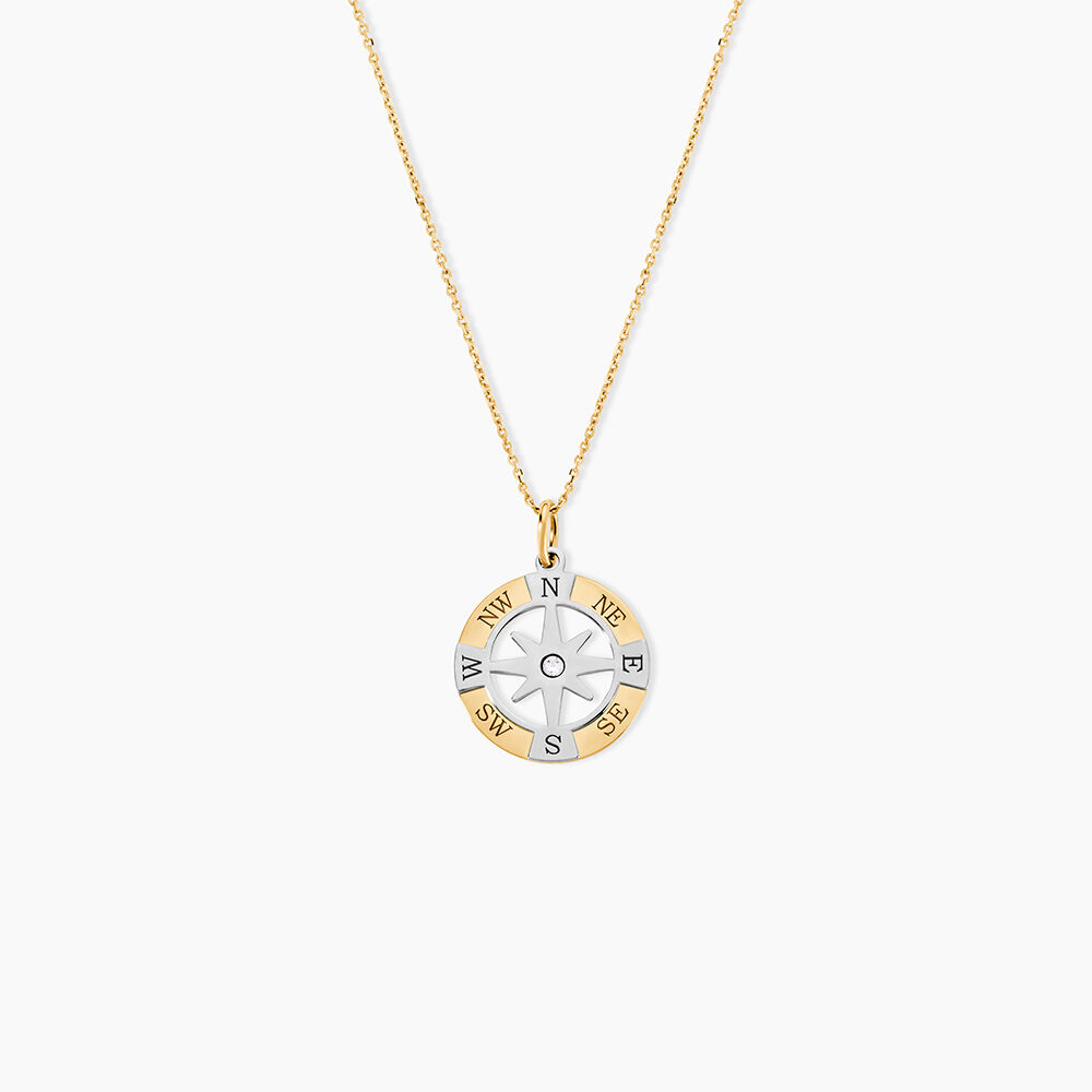 Pendentif Demyan Or Bicolore Oxyde De Zirconium - Pendentifs Homme | Marc Orian