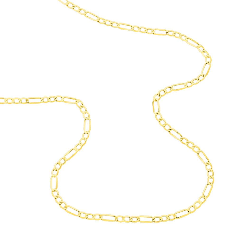 Collier Or Jaune Maille Alternée 1/3 - Chaines Homme | Marc Orian