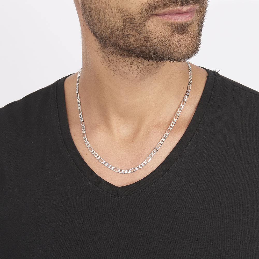 Chaîne Vivian Alternee 1/3 Argent Blanc - Chaines Homme | Marc Orian