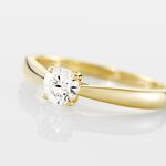Solitaire Vicoeuria Ld Or Jaune Diamant Synthetique Blanc - Parures de mariage Femme | Marc Orian