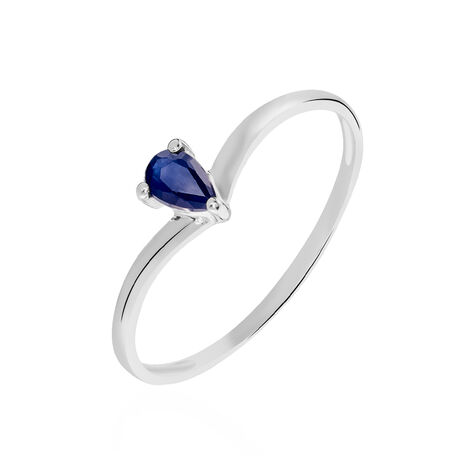 Bague Urana Or Blanc Saphir - Bagues Solitaire Femme | Marc Orian