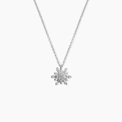 Collier Effie Argent Blanc Oxyde De Zirconium - Colliers avec pierres Femme | Marc Orian