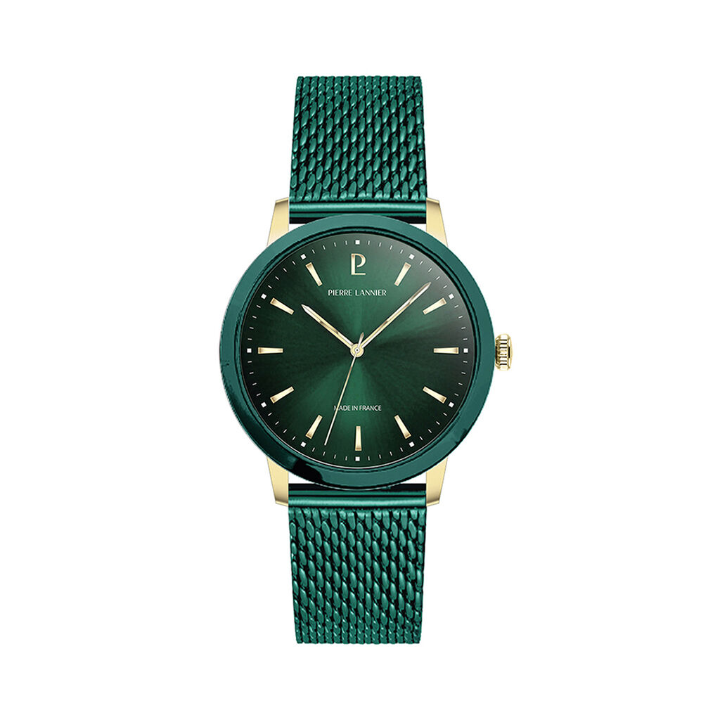 Montre Pierre Lannier Lannier Interval Vert - Montres &eacute;tanches Homme | Marc Orian