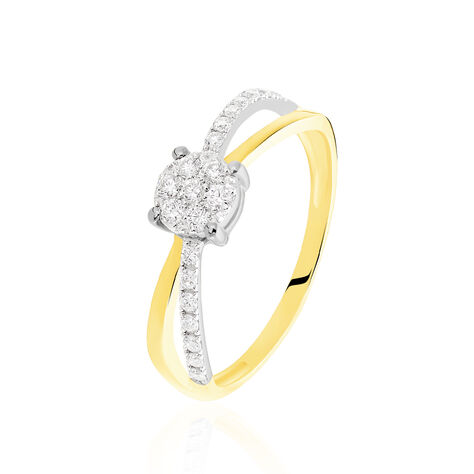 Bague Solitaire Shonah Or Bicolore Diamant - Bagues Solitaire Femme | Marc Orian