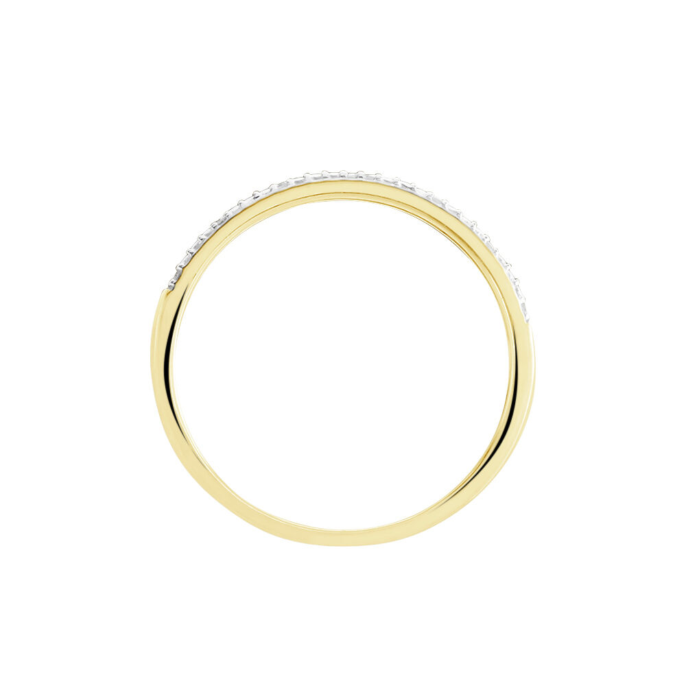 Alliance Or Jaune Adah Diamants - Bagues pierres pr&eacute;cieuses Femme | Marc Orian