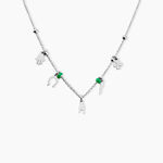 Collier Suzanna Argent Blanc - Colliers fantaisie Femme | Marc Orian