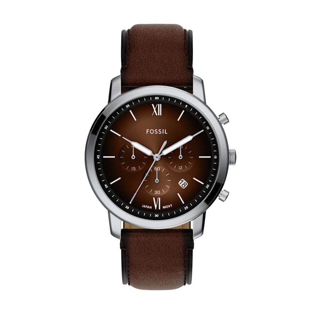 Montre Fossil Neutra Chrono Marron - Montres étanches Homme | Marc Orian