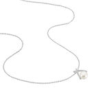 Collier Yacinthe Argent Blanc Perle De Culture Et Oxyde De Zirconium - Colliers avec pierres Femme | Marc Orian