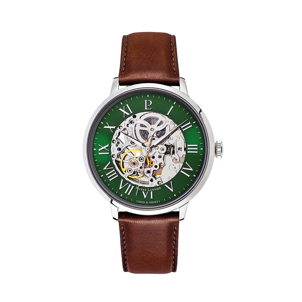 Montre Pierre Lannier Automatique 42 Vert - Montres automatiques Homme | Marc Orian