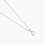 Collier Lynna Argent Blanc Oxyde De Zirconium - Colliers avec pierres Femme | Marc Orian