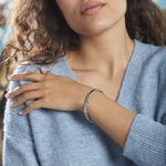 Bracelet Jonc Acier Blanc Alexandru - Bracelets joncs Femme | Marc Orian