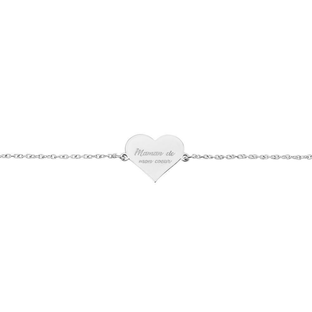 Bracelet Argent Blanc Francino - Bracelets chaînes Femme | Marc Orian