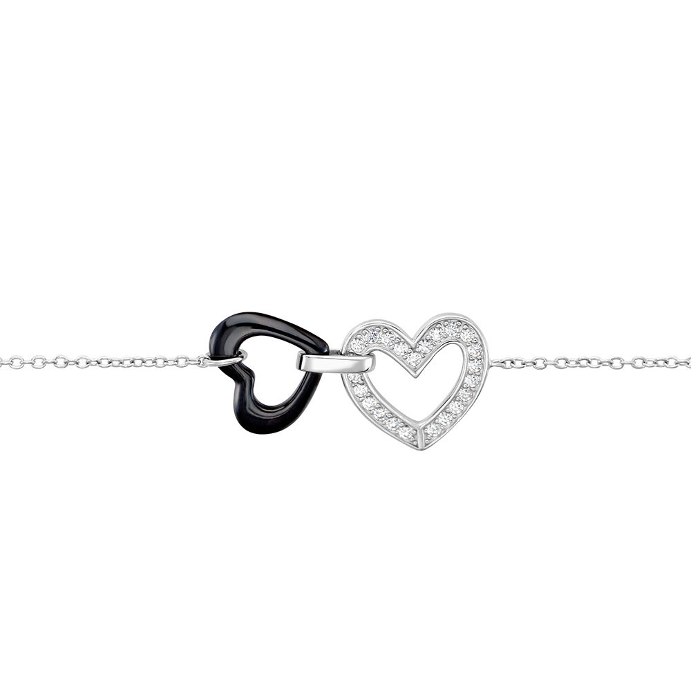 Bracelet Lineth Argent Blanc Céramique Oxyde De Zirconium - Bracelets chaînes Femme | Marc Orian