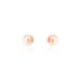 Boucles D'oreilles Puces Fidelia Boule Or Rose
