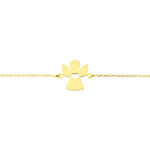 Bracelet Hallie Ange Et Coeur Or Jaune - Bracelets cha&icirc;nes Enfant | Marc Orian