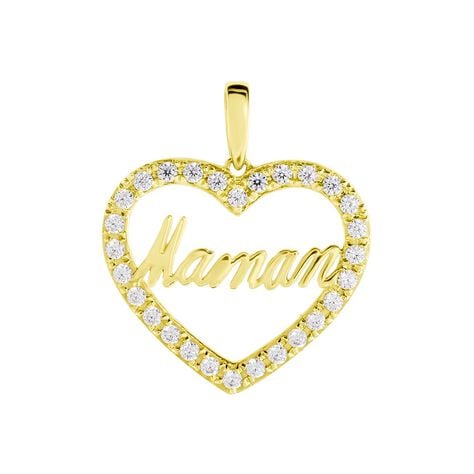 Pendentif Or Jaune Ramouna Oxyde De Zirconium - Pendentifs Femme | Marc Orian