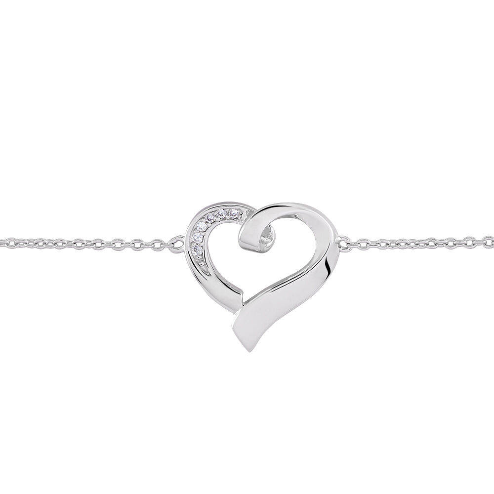 Bracelet Daviane Argent Blanc Oxyde De Zirconium - Bracelets chaînes Femme | Marc Orian