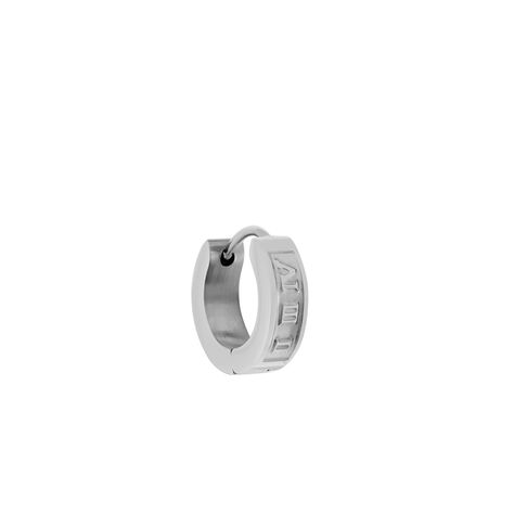 Créole Unitaire Gareth Acier Blanc - Piercings d'oreilles Homme | Marc Orian