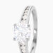 Bague Solitaire Tatjana Or Blanc Oxyde De Zirconium - Solitaires Femme | Marc Orian