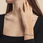 Bracelet Jany Maille Palmier Or Blanc - Bracelets mailles Femme | Marc Orian