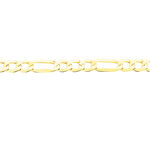 Bracelet Or Jaune Maille Altern&eacute;e - Bracelets mailles Homme | Marc Orian