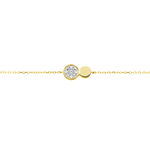 Bracelet Or Jaune Abijah Diamants - Bracelets Medailles Femme | Marc Orian