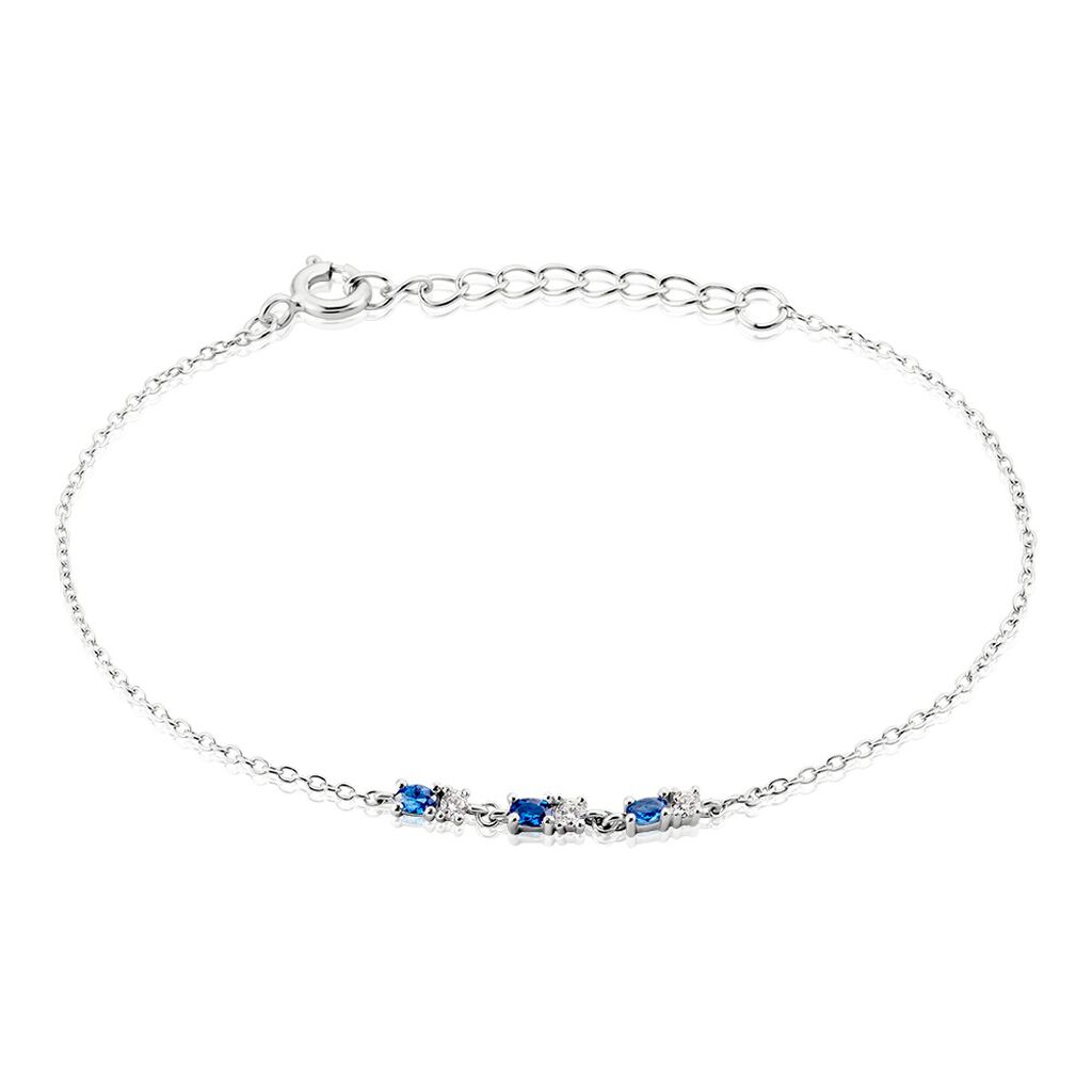 Bracelet Argent Blanc Augusts Oxydes De Zirconium - Bracelets fantaisie Femme | Marc Orian