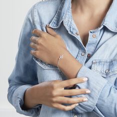 Bracelet Fyona Argent Blanc Oxyde De Zirconium - Bracelets chaînes Femme | Marc Orian