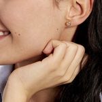 Boucles D'oreilles Puces Eden Serti Pneu Or Jaune Oxyde De Zirconium - Puces Femme | Marc Orian