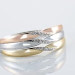 Bague Nesibe Or Tricolore Diamant - Parures de mariage Femme | Marc Orian