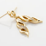 Boucles D'oreilles Pendantes Ishaae Plaqu&eacute; Or Jaune Oxyde De Zirconium - Pendantes Femme | Marc Orian