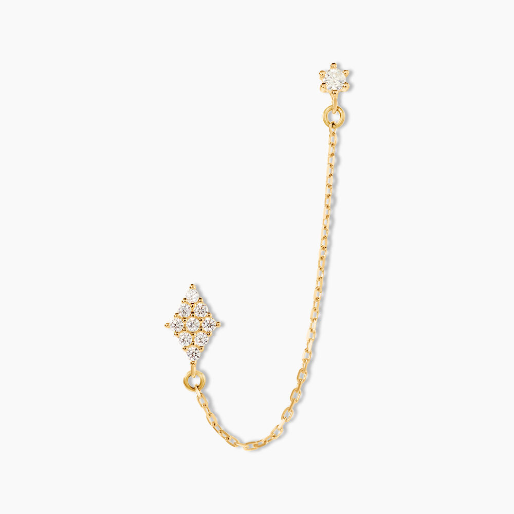 Bijou D'oreille Unitaire Pallas Or Jaune Oxyde De Zirconium - Piercings d'oreilles Femme | Marc Orian