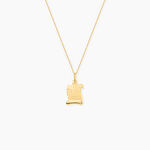 Pendentif Ange Parchemin Or Jaune - Bijoux personnalis&eacute;s Famille | Marc Orian