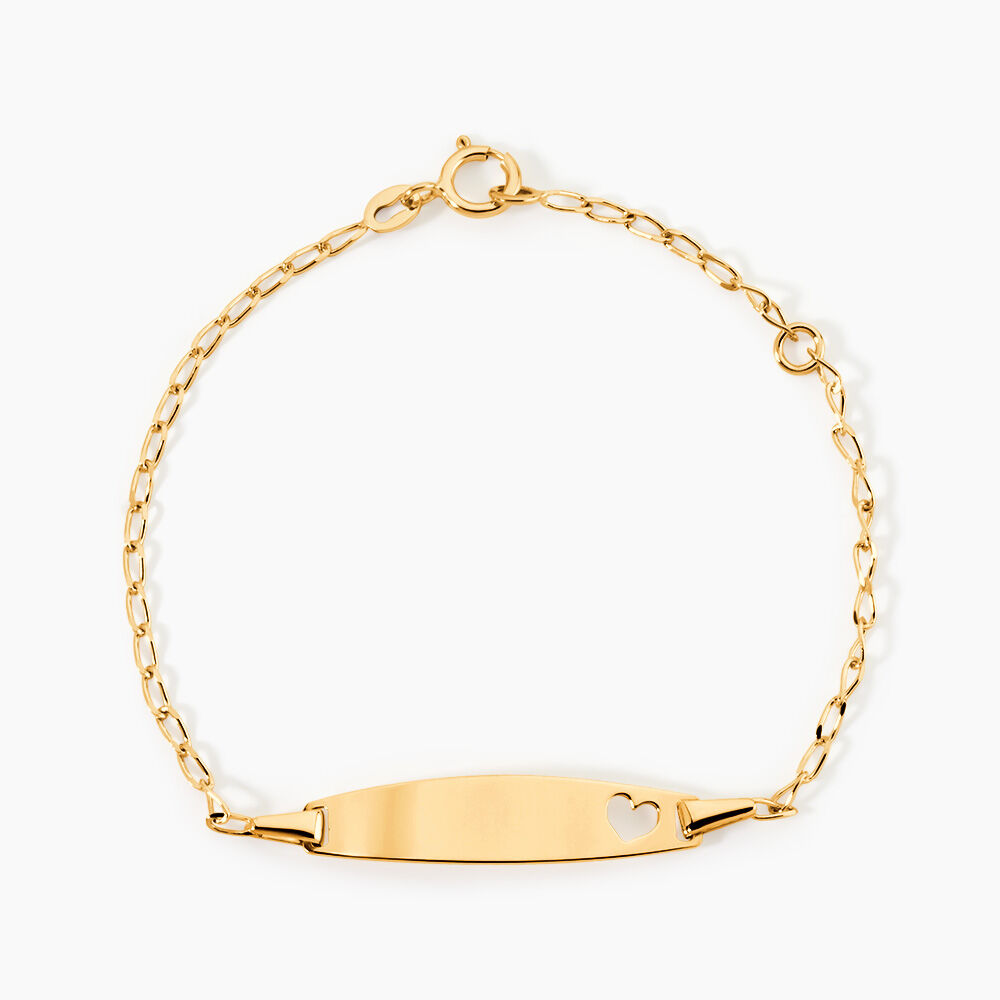 Bracelet Identit&eacute; Etheline Maille Gourmette Or Jaune - Gourmettes Enfant | Marc Orian