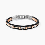 Bracelet Jourdan Priam Acier Bicolore - Bracelets cha&icirc;nes Homme | Marc Orian
