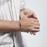 Bracelet Identite Acier Blanc Doryan - Gourmettes Homme | Marc Orian