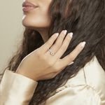 Bague Or Blanc Monroe Topaze Oxydes De Zirconium - Bagues pierres fines Femme | Marc Orian