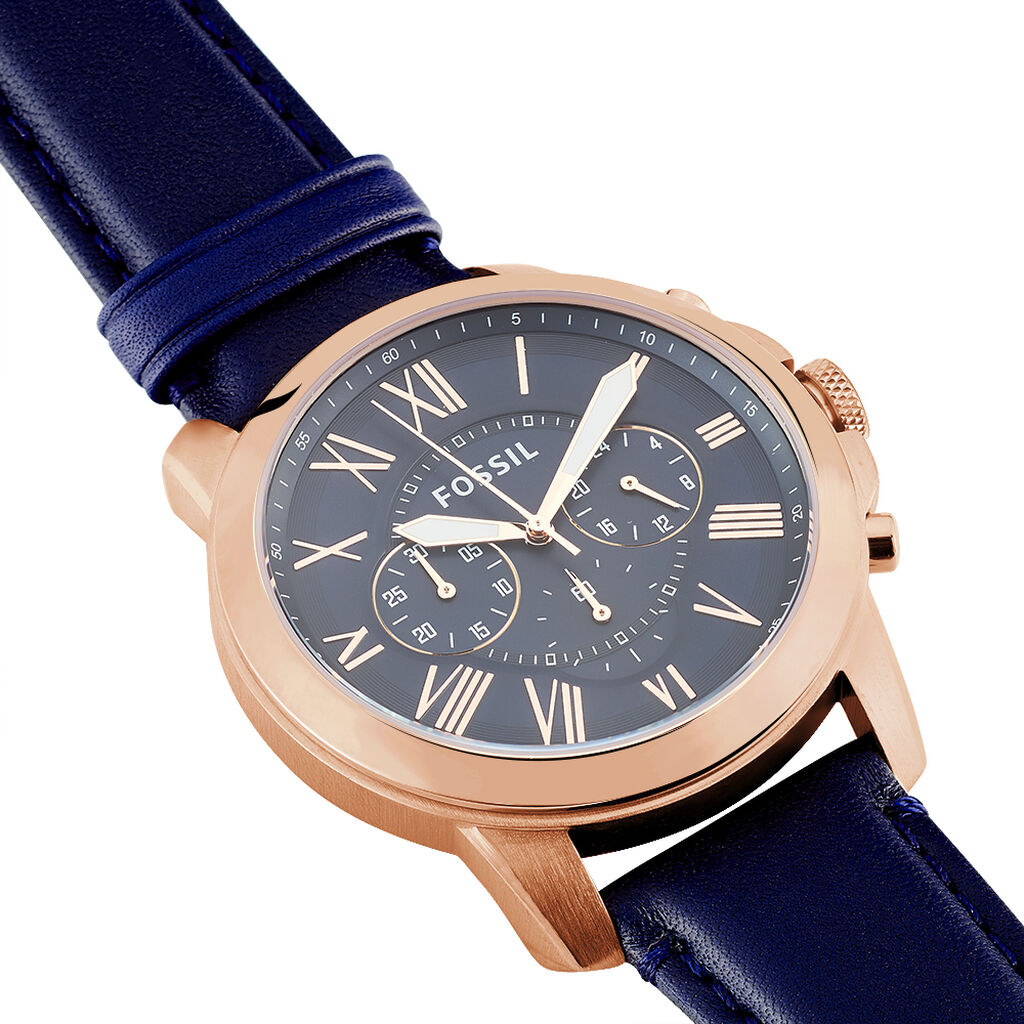 Montre Fossil Grant Bleu - Montres classiques Homme | Marc Orian