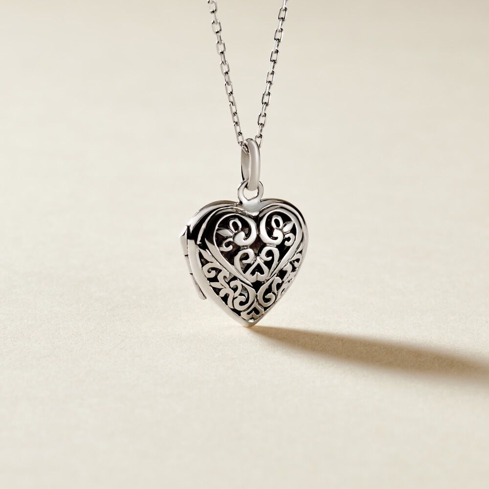 Pendentif Ellya Argent Blanc - Bijoux fantaisie Femme | Marc Orian