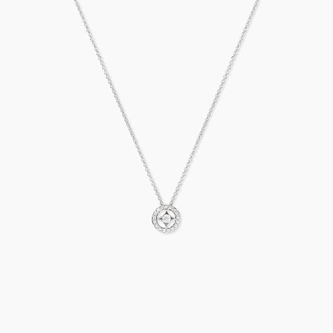 Collier Nour-imen Or Blanc Diamant - Colliers avec pierres Femme | Marc Orian