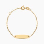 Bracelet Identit&eacute;e Gaspardine Argent Dor&eacute; A L'Or 750/1000 - Gourmettes Femme | Marc Orian