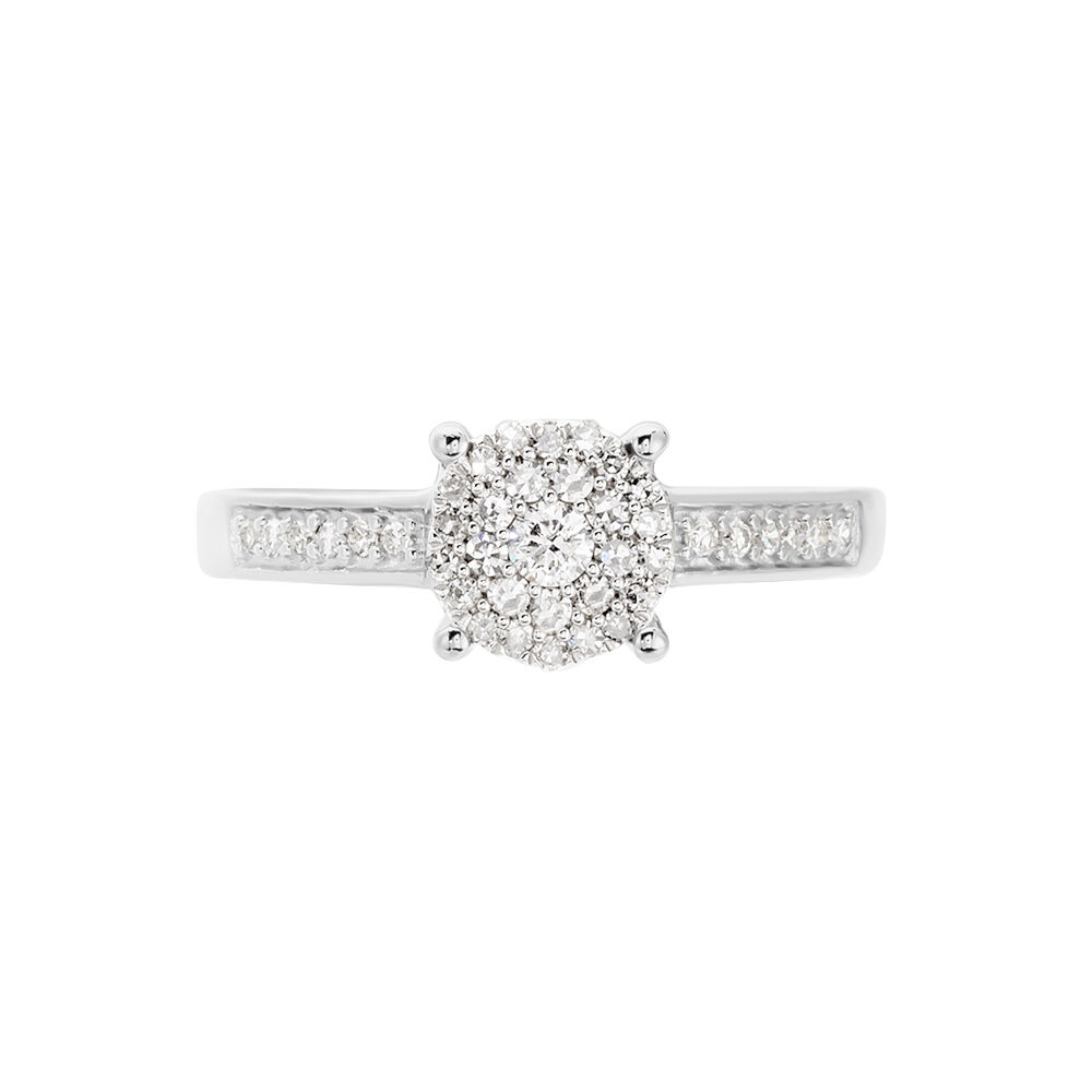 Bague Serena Or Blanc Diamant - Solitaires Femme | Marc Orian