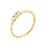 Bague Plaqu&eacute; Or Jaune Shalice Oxydes De Zirconium - Bijoux fantaisie Femme | Marc Orian